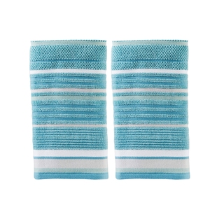 ILEF Premium Quality Cotton Seabrook <b>Stripe</b> Jacquard <b>Hand</b> <b>Towel</b> Adult Size Absorbent Sustainable Customizable Logo OEM Style - Product Image 6