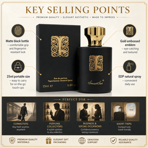 <span class=keywords><strong>Eau</strong></span> <span class=keywords><strong>de</strong></span> <span class=keywords><strong>Parfum</strong></span> (EDP) <span class=keywords><strong>para</strong></span> <span class=keywords><strong>Hombre</strong></span> con Aroma a Ámbar en Botella <span class=keywords><strong>de</strong></span> Vidrio, Tamaño <span class=keywords><strong>de</strong></span> Viaje, con Fragancia Duradera <span class=keywords><strong>para</strong></span> el Uso Diario - Product Image 6