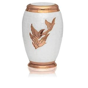 Urnas de cremación para adultos grabadas en peltre de diseño impresionante de la mejor tendencia para restos de cenizas humanas Color de tamaño personalizado - Product Image 2