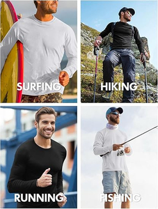 2026 Wholesale Men Sun Protection Lightweight Quick Dry Sports Running <b>Outdoor</b> Blank <b>Top</b> Long Sleeve T <b>Shirt</b> - Product Image 6