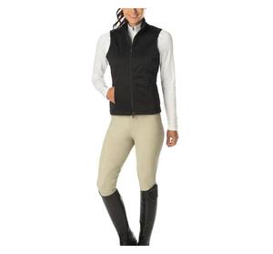 Gilet matelassé équestre personnalisé en toile souple imperméable respirant coupe-vent réversible écologique pour l'équitation - Product Image 5