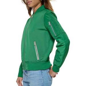 New Arrival HIgh Quality OEM/ODM <b>Women</b> Fashion <b>Bomber</b> <b>Jacket</b> Winter Warm Outerwear <b>Lightweight</b> Zipper Coat Casual Streetwear - Product Image 6