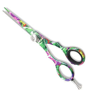 Ciseaux de salon de coiffure papier enduit 5.5 pouces ciseaux de coupe de cheveux ciseaux de coupe de cheveux professionnels avec vis réglable - Product Image 1