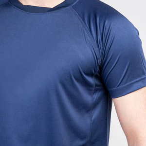 Último diseño ropa de verano secado rápido moda nuevo estilo Slim Fit hombres camiseta personalizada Lisa manga corta hombres camiseta - Product Image 6