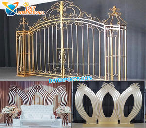 Metal Gold Arches for <b>Wedding</b> Backdrop Designer Metal Props for <b>Wedding</b> Stage Buy Wholesale Metal <b>Frames</b> for <b>Wedding</b> Decor - Product Image 3