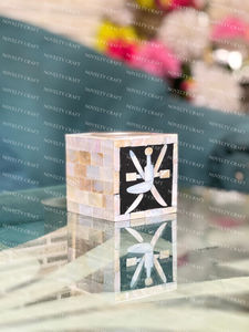 Artesanías de calidad Madera madre de perla Bakhoor bandeja caja conjunto árabe Dukoon madre perla incrustaciones incienso quemador para Ramadán - Product Image 5