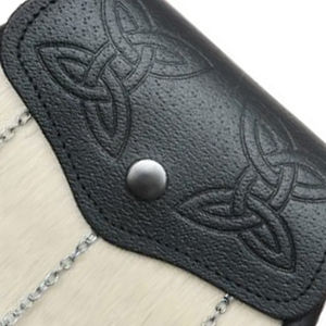 Robe écossaise noire avec sporran, sac de qualité supérieure, robe écossaise des Highlands, design personnalisé, sacs à sporran, prix de vente en gros 2026 - Product Image 6