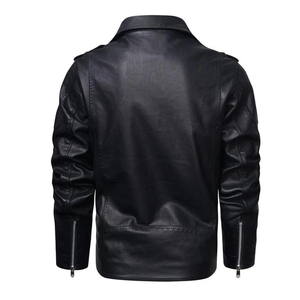 Offre Spéciale Nouveau Design Imperméable Logo Personnalisé Vestes en Cuir Décontractées pour Hommes en Cuir Décontracté à la Mode - Product Image 2