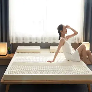 이동식 커버로 편안한 침실을 위한 슈퍼 소프트 하이 퀄리티 천연 고무 정형 라텍스 매트리스