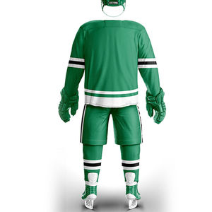 Uniforme de hockey sur glace le plus récent avec 100% logo personnalisé en polyester et tenue décontractée uniformes de hockey sur glace de sport OEM - Product Image 3