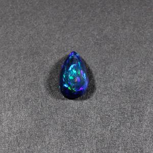 4.95Cts อัญมณีทรงหลังเบี้ยลูกแพร์14X9MM โอปอลสีดำธรรมชาติ1ชิ้นสำหรับทำเครื่องประดับ - Product Image 1