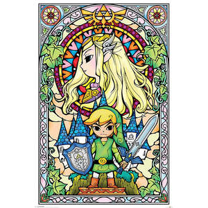 โปสเตอร์แก้วตำนานเซลด้า ลายหน้าต่างโบสถ์ - Product Image 1