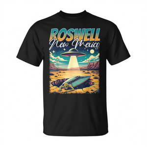 T-shirt Vintage Promozionale Roswell New Mexico 1947: Incidente UFO e Abduzione Aliena - Product Image 2
