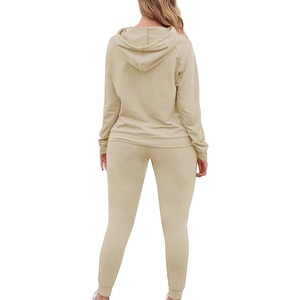 Women Tracksuit Set OEM ODM Custom Logo Fashion Sportswear Two Piece <b>Jogging</b> <b>Suit</b> Manufacturer - Product Image 6