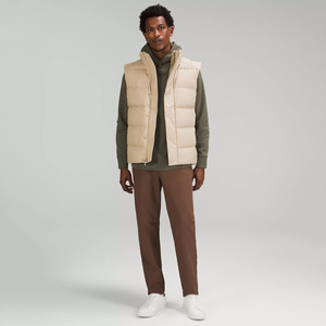 Chaleco acolchado transpirable de alta calidad para hombre, ropa exterior de invierno de estilo informal de Color sólido, diseño único, largo, precio bajo - Product Image 2