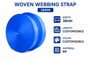 PP <b>Strap</b> Webbing 38mm Excellent Abrasion Resistance for Outdoor Equipment and <b>Backpack</b> Manufacturing Custom Printing - Product Image 4