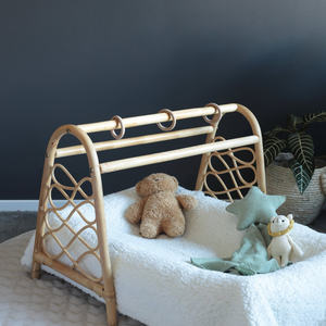 Gymnases de jeu en rotin pour bébé nouveau-né avec jouets et tapis de sol tapis de babygym personnalisés pour les nourrissons - Product Image 2