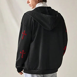 Sudaderas con Capucha Personalizadas de Alta Calidad, 100% Algodón, Felpa, Sudadera Básica Combinada, Impresión Personalizada con Logotipo, Sudaderas con Capucha con Cremallera para Invierno - Product Image 6