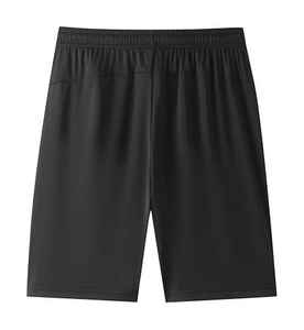 Pantalones cortos de entrenamiento atléticos de patrón sólido informal de alta calidad para hombre, pantalones cortos de gimnasio ligeros de secado rápido, pantalones cortos de senderismo con cintura elástica - Product Image 2