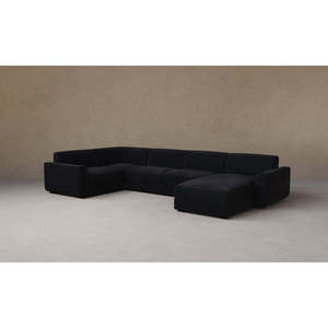 Sofá Seccional Marcello de Alta Gama para Sala de Estar, con Tapicería de Tela y Cuero Genuino para Uso Doméstico - Product Image 1