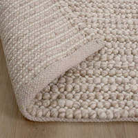 Tapis Linoor tissé à la main en laine, coton et lin, à franges, géométrique, pour la prière, lavable, rectangulaire, pour sol et porte