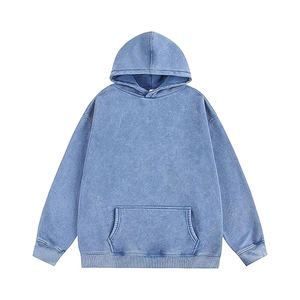 Sun Fadded hombres de alta calidad 100% algodón impermeable polar invierno sudaderas con capucha 430g Stonewashed sudaderas con capucha bordadas - Product Image 6