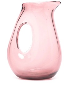 Carafe à eau en verre très vendue, finition argentée, couvercle en verre, design moderne et luxueux, fabrication artisanale, capacité de 1 L, pour la décoration de la table de cuisine - Product Image 2