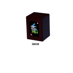 Hot Selling Rabbit Photo Frame Natural Wood Cremation Adult Urn For Human Ashes With Free <b>Velvet</b> <b>Bag</b> - Product Image 5