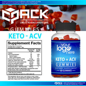 Nuevo Stock, llegada, alta calidad, hecho en EE. UU., Suplemento Dietético Gummy Candy Keto, Vinagre de sidra de manzana, 60ct para adultos - Product Image 3