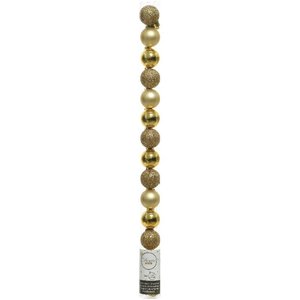 Amicasa 14pcs Christmas <b>Tree</b> Ball Set 3cm Gold <b>Plastic</b> Ornaments 9020456 - Product Image 1