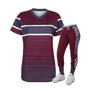 Uniforme de Softbol para Mujer de Alta Calidad, Transpirable, en Mezcla de Poliéster Suave, Ajuste Cómodo para Entrenamiento Deportivo al Aire Libre - Product Image 1