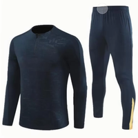Conjunto Deportivo de Fútbol para Hombre de Buena Calidad, Corte Regular, Transpirable, de Secado Rápido, Estampado, con Logotipo Personalizado, para Entrenamiento de Otoño
