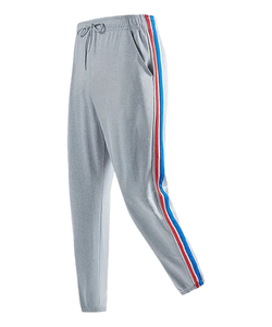 Pantalones Jogger 100% Algodón para Hombre, Color Sólido, Logotipo Personalizado, Estilo Casual Holgado, Cordón Ajustable, Ligeros, Frente Plano, Cintura Media, Corte Recto - Product Image 2