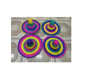 หมวก Sombrero-หมวกเม็กซิกันขนาดใหญ่ที่มีปีกกว้างและมงกุฎปักทำในเวียดนาม-ทำในเวียดนาม: หมวกชาวประมงเม็กซิกัน - Product Image 4