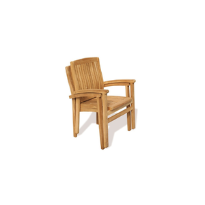 Juego de muebles de jardín de madera maciza de teca duradera, sillas de balcón apilables con estilo, sofá para Patio, comedor, parque, sala de estar - Product Image 2