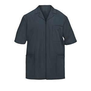 Unisex <b>Blue</b> <b>Scrub</b> Jacket Short Sleeve Zip Front Hospital Uniform Spandex 3 Pocket Design KATBROS INDUSTRY - Product Image 6