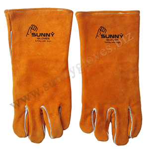 ถุงมืองานเชื่อมอุตสาหกรรมหนังถุงมือเชื่อมอุตสาหกรรมป้องกันความร้อน - Product Image 3