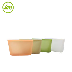 Small Reusable <b>Silicone</b> Zip <b>Food</b> Container Storage <b>Bag</b> - Product Image 1