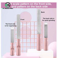 Lima de Uñas Profesional de Doble Cara para Uñas de Gel Acrílico, Lima de Uñas con Pulido, Herramienta de Manicura de Calidad Profesional