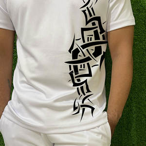 Factory 250 Gsm Custom Your Own Brand Printing Camiseta ajustada de secado rápido de manga corta Camisetas deportivas de gran tamaño para hombres - Product Image 4