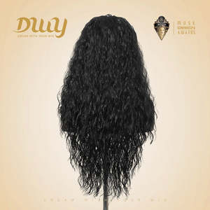 DWY High Quality Jet Black Front <b>Afro</b> Synthetic <b>Wig</b> Small Heat Resistant Glueless Premium Jet Black Front <b>Afro</b> Synthetic <b>Wig</b> - Product Image 3