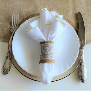 Anneau de serviette en jute de style minimaliste moderne pour une table de salle à manger propre et une utilisation quotidienne Décoration de table Vente en gros en provenance d'Inde - Product Image 1