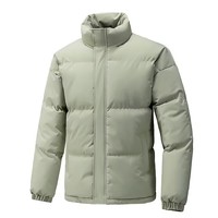 Veste d'hiver épaisse en polyester pour homme et femme, taille plus, col montant, fermeture éclair, style couple