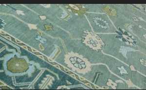 พรมทอมือลายอูชักสีเขียวทันสมัย ผลิตจากขนสัตว์/ไหมตุรกี ไม่ลื่น ขนาด 4x6 10x14 ฟุต ลายแบบนามธรรม สำหรับตกแต่งห้องนั่งเล่น สามารถสั่งทำได้ - Product Image 2