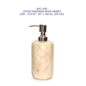 Distributeur de savon en marbre naturel Accessoire de salle de bain en marbre à pompe pour maisons et hôtels de luxe disponible pour approvisionnement en vrac - Product Image 4
