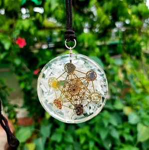 Merveilleuse qualité de l'énergie d'orgone Lapis Lazuli pendentif en cristal naturel pierre naturelle Lapis Lazuli collier de gravier pour bijoux - Product Image 4