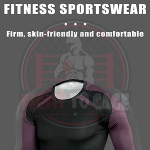 Rashguard imprimé 2 pièces confortable, anti-humidité, qualité supérieure 250g, manches longues, service OEM ODM, fournisseur fiable, personnalisation du logo - Product Image 5