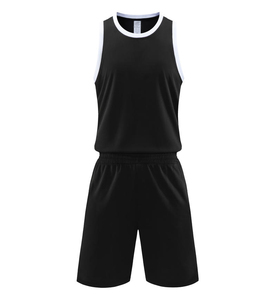 Uniforme de basket-ball brodé personnalisé de haute qualité ensemble unisexe pour adultes respirant grande taille logo imprimé pas cher en gros - Product Image 3