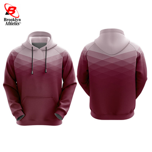 Venta al por mayor de sudaderas de lana de invierno Puff impresión para hombre Sudadera con capucha logotipo personalizado estilo callejero ropa deportiva - Product Image 2