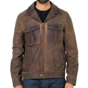 Chaqueta de cuero informal Bomber de alta calidad a la moda para hombre, logotipo personalizado, diseñador en blanco, chaquetas de talla grande para hombre 2026 - Product Image 3